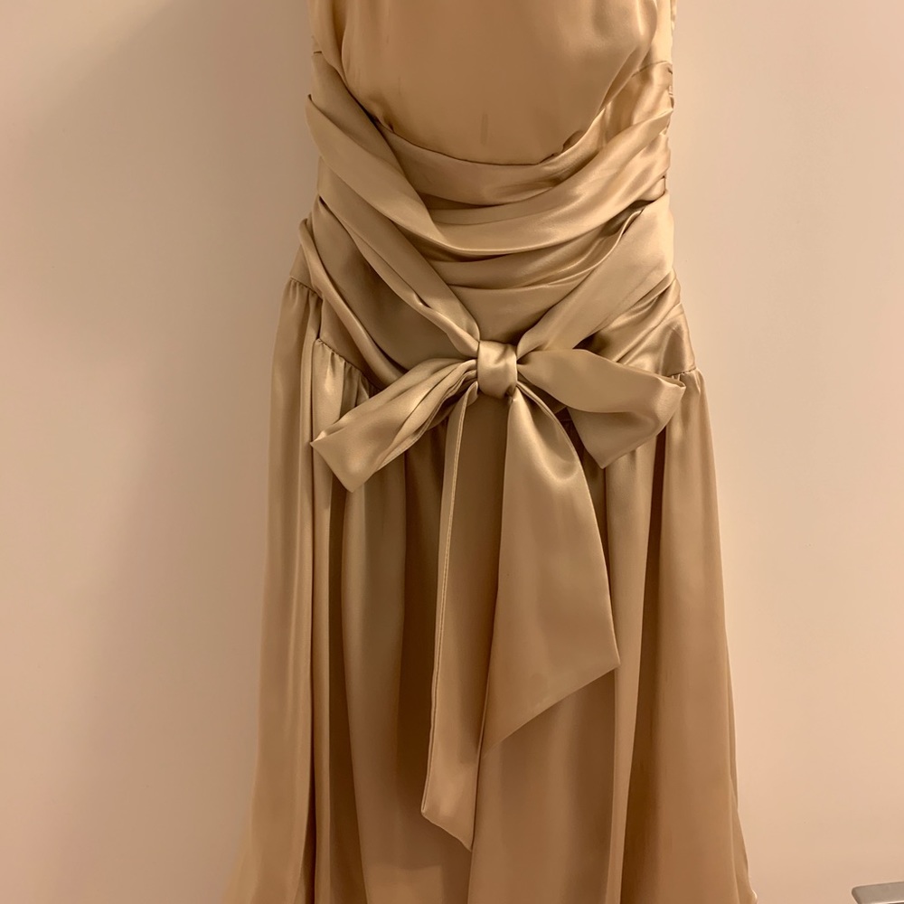 Champagne dress perfect for prom or wedding!